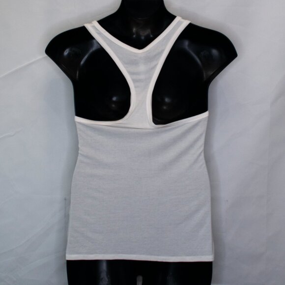 NEW Fabletics Jess Racerback Tank Top Womens Large L Cream Soft Ribbed JJ15X - Picture 4 of 6